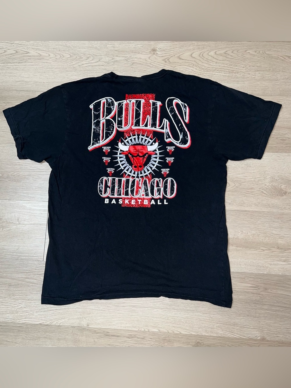 Chicago Bulls Ultra Game Graphic T Shirt Large Black NBA Basketball Tee